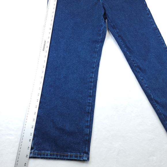 Wrangler Jeans Mens 14X32 Blue Denim Straight Leg Mid Rise Lightweight Outdoors - Picture 5 of 10